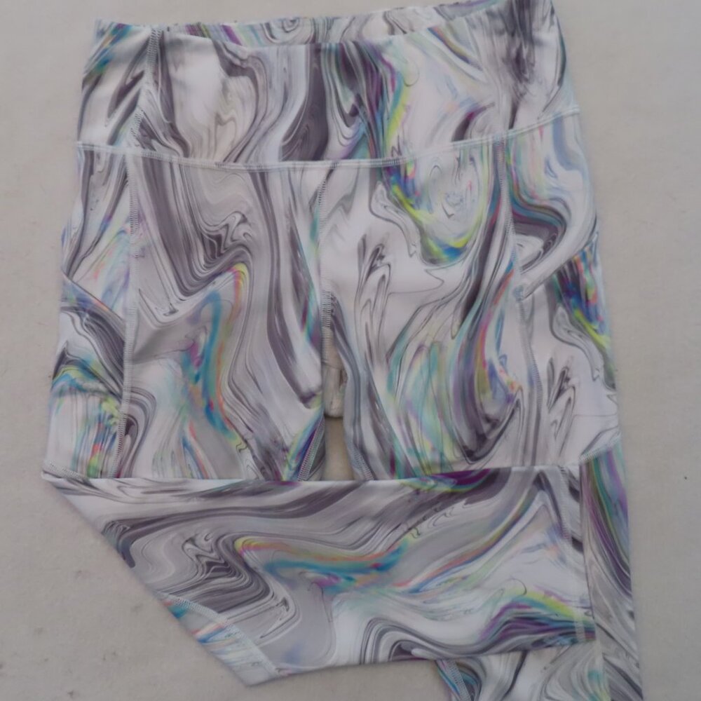 Athleta Contender Opal Capri Leggings Powerlift Small Athleisure Yoga Running